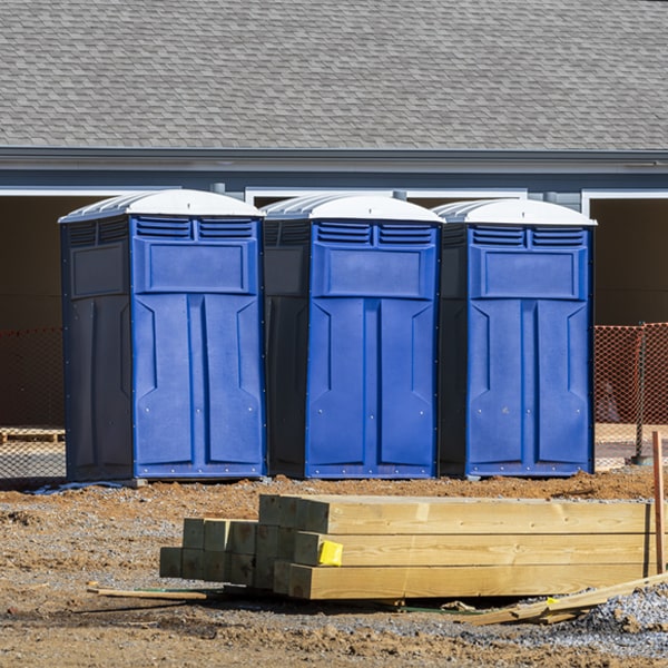 how can i report damages or issues with the portable toilets during my rental period in Brocton Illinois